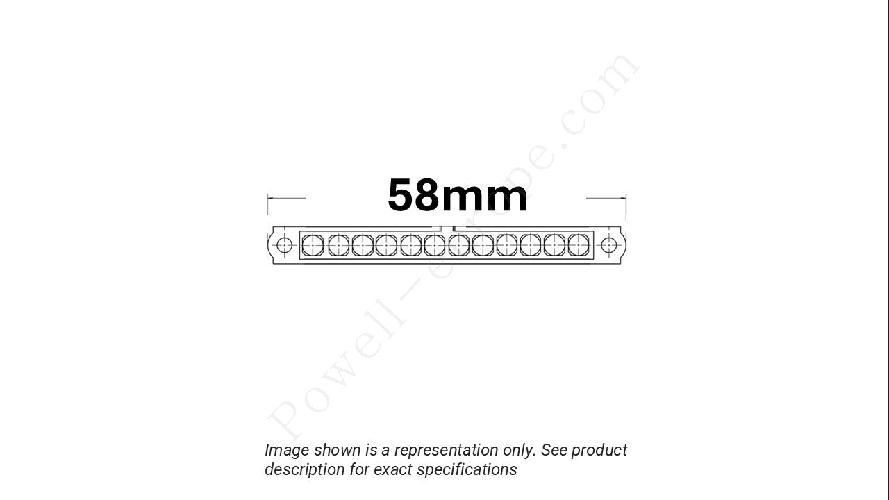 Image showing the arrangement of the contacts and width of the Harwin M80-4000000F1-12-PF5-00-000
