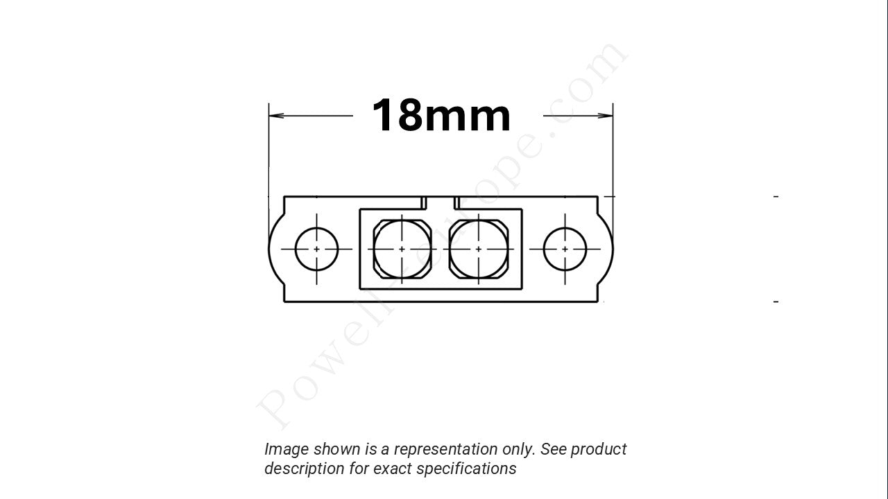 Image showing the arrangement of the contacts and width of the Harwin M80-4000000F2-02-329-00-000