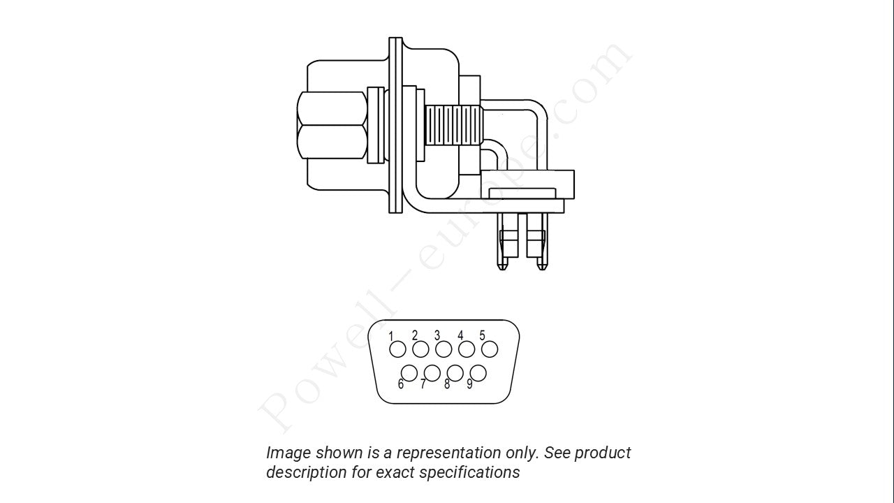 Image showing the insert arrangement and polarization of the Positronic MD9M5R7NT0