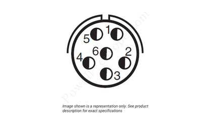 Image showing the insert arrangement and polarization of the Amphenol D38999/26WA35SB