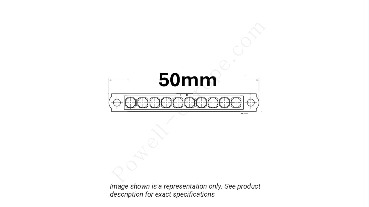 Image showing the arrangement of the contacts and width of the Harwin M80-4000000F1-10-329-00-000