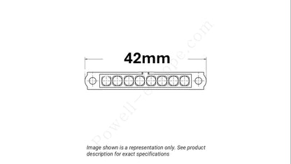 Image showing the arrangement of the contacts and width of the Harwin M80-400000000-08-PF1-00-000