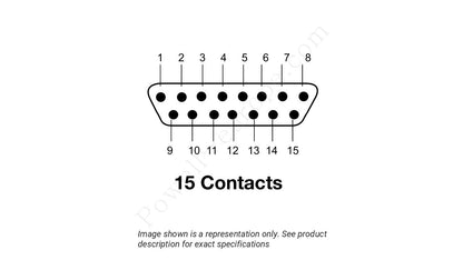 Image showing the insert arrangement and polarization of the ITT Cannon M83513/03-B03N