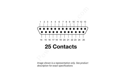 Image showing the insert arrangement and polarization of the Amphenol M83513/10-D01PP