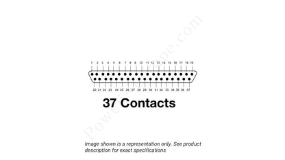 Image showing the insert arrangement and polarization of the Amphenol M83513/10-F03PP