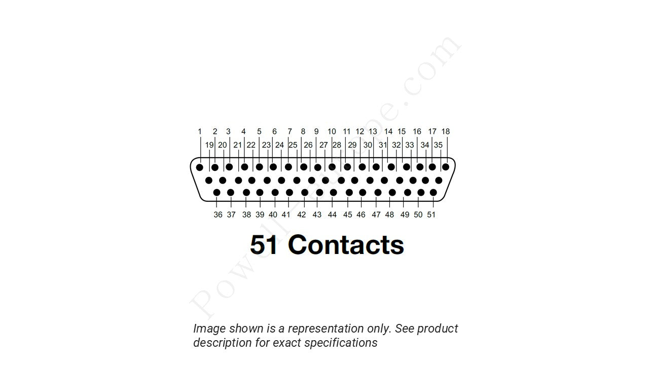 Image showing the insert arrangement and polarization of the ITT Cannon M83513/14-G01NP