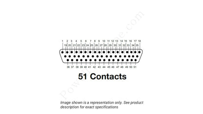 Image showing the insert arrangement and polarization of the ITT Cannon M83513/14-G01NP
