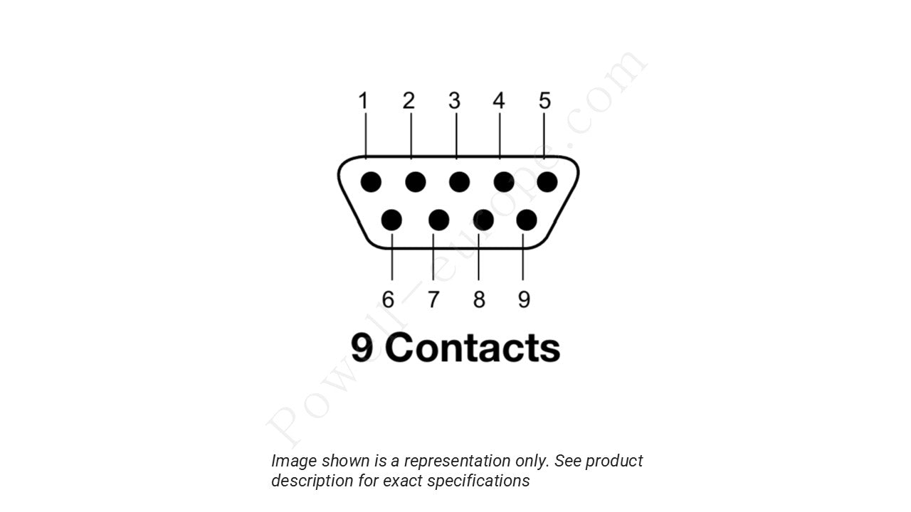 Image showing the insert arrangement and polarization of the ITT Cannon M83513/04-A04N