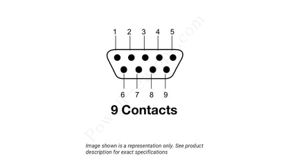 Image showing the insert arrangement and polarization of the ITT Cannon M83513/13-A01NP