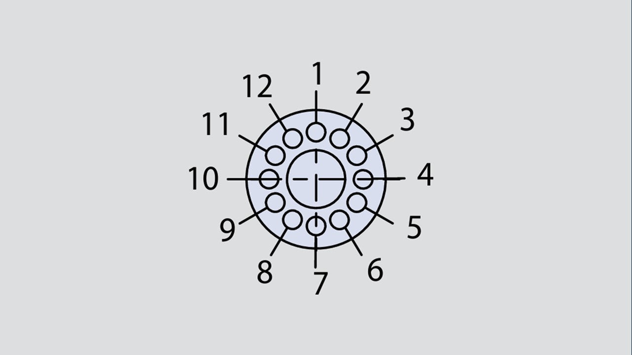 Insert arrangement of military connector in the form 10-200