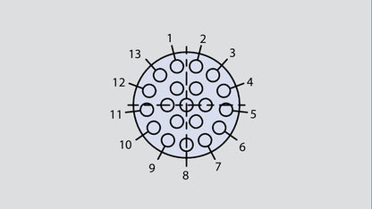 Insert arrangement of military connector in the form 12-220