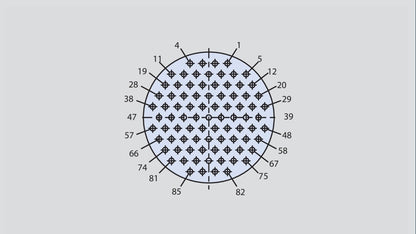 Image showing the insert arrangement of the Glenair 804-003-07ZNU15-85P