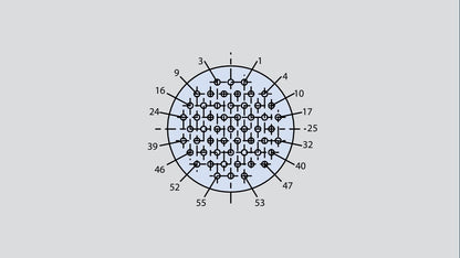 Insert arrangement of military connector in the form 16-55