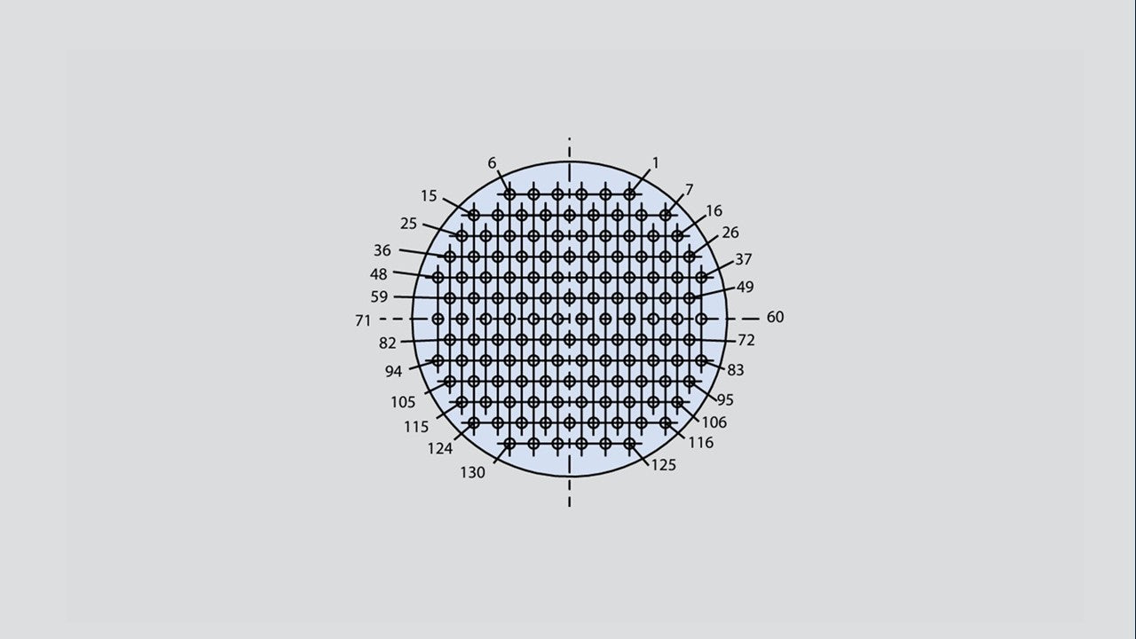 Insert arrangement of military connector in the form 21-130