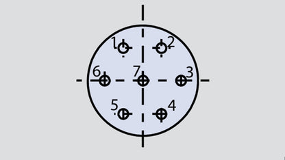 Insert arrangement of military connector in the form 6-7