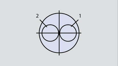 Insert arrangement of military connector in the form 8-2