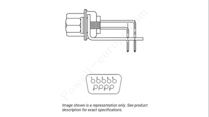 Image showing the insert arrangement and polarization of the Positronic MD9M40000/AA
