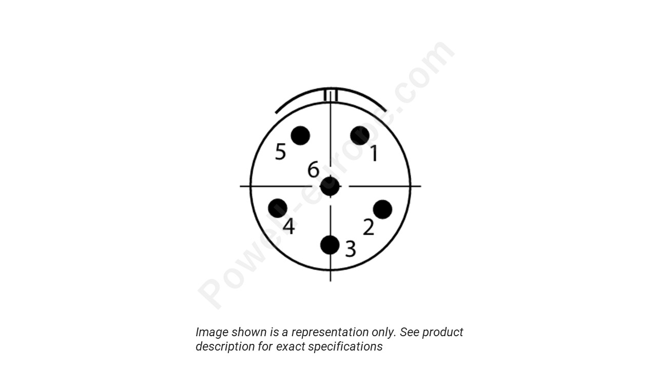 Image showing the insert arrangement and polarization of the Conesys D38999/26FA35BN