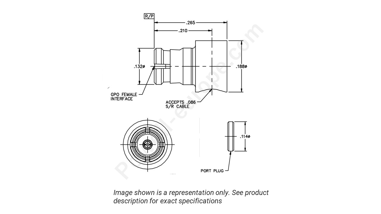 Image representing the style and polarization of the Corning Gilbert 0119-960-1