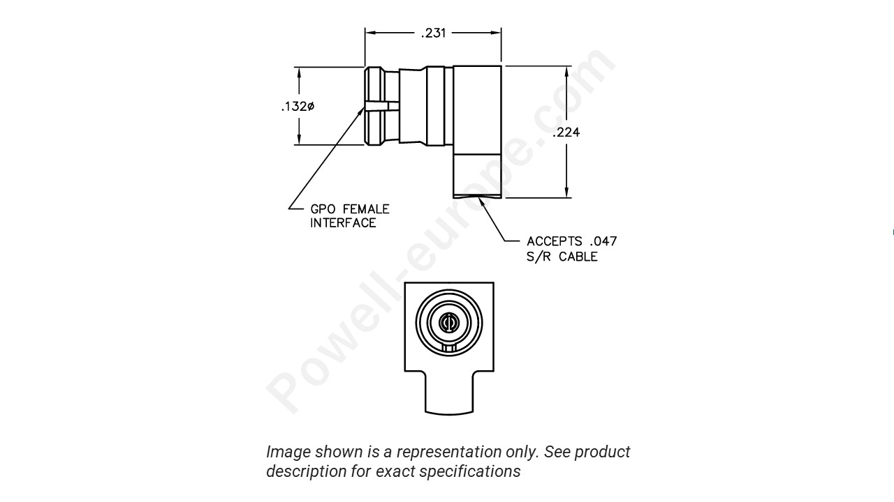 Image representing the style and polarization of the Corning Gilbert A015-B71-01