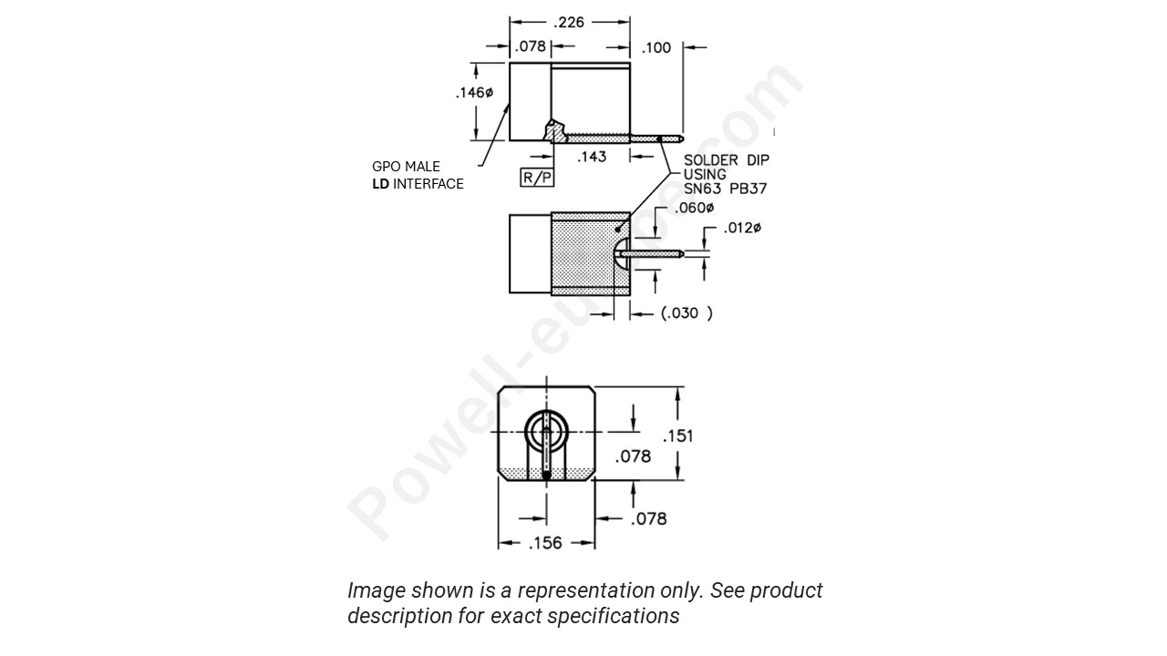 Image representing the style and polarization of the Corning Gilbert B013-L95-01-T