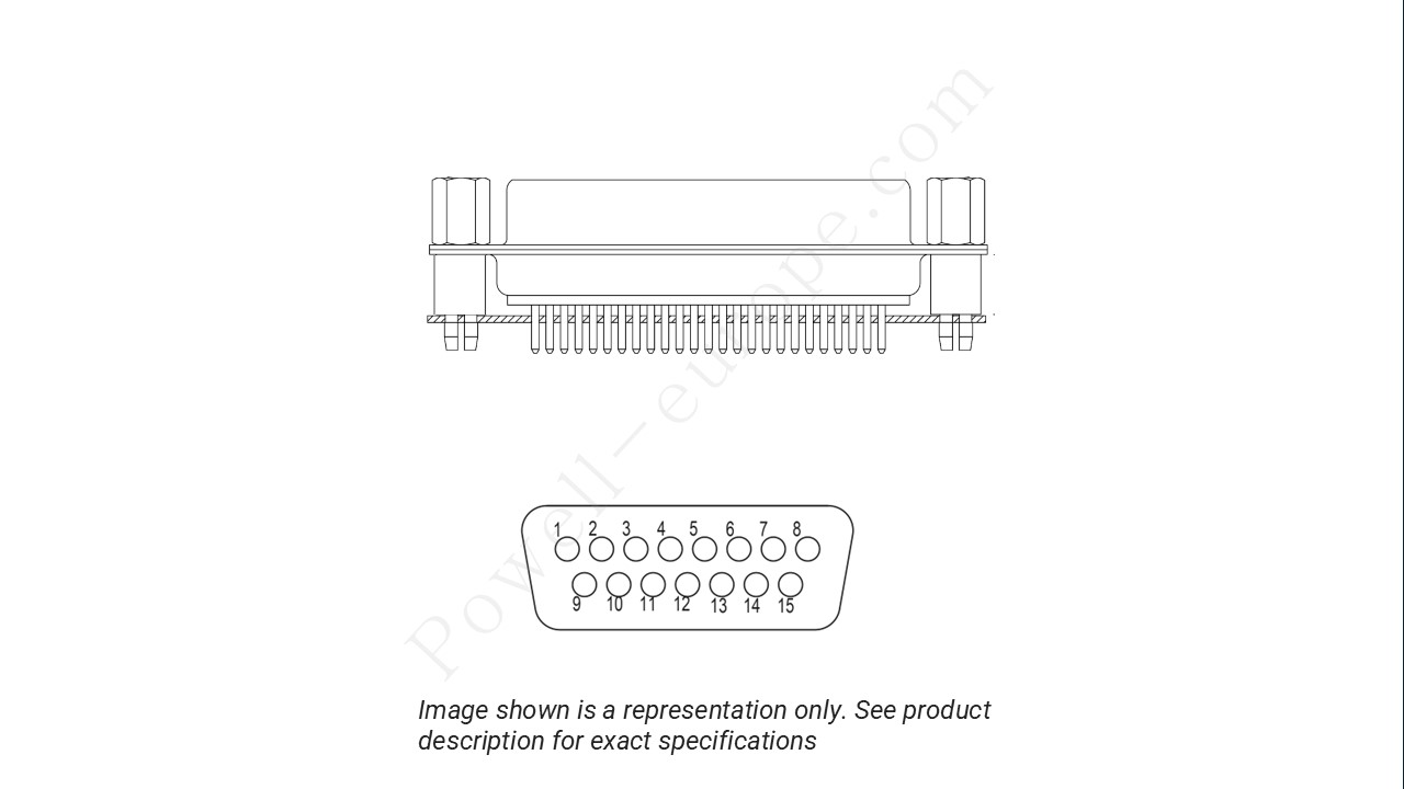 Image showing the insert arrangement and polarization of the Positronic MD15F30000