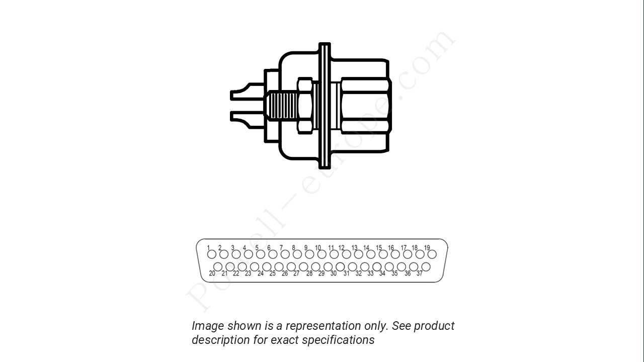 Image showing the insert arrangement and polarization of the Positronic MD37F20000