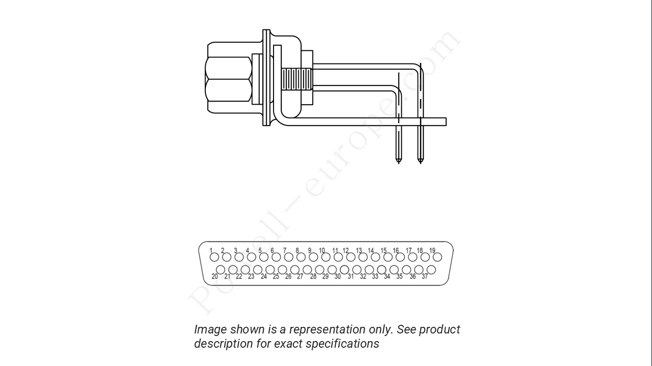 Image showing the insert arrangement and polarization of the Positronic MD37M4R5000