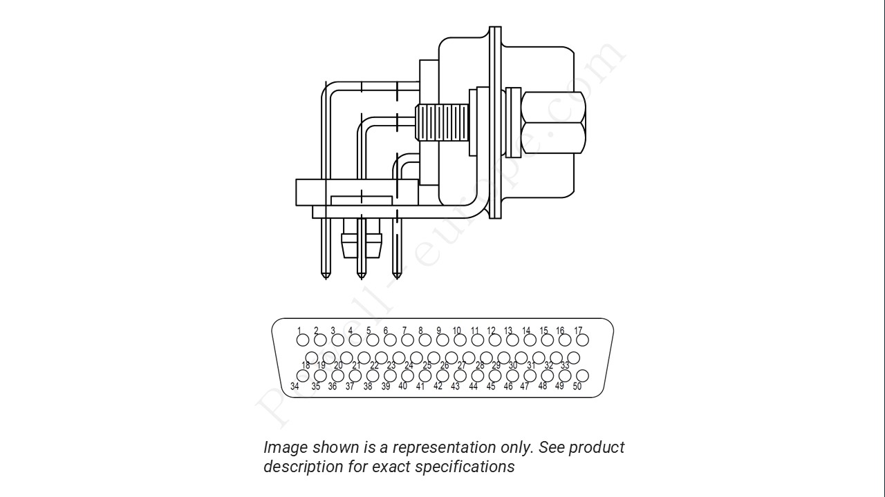 Image showing the insert arrangement and polarization of the Positronic MD50F5R5NV50